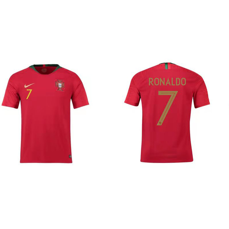 2018 world cup Maillot de foot Portugal #7 RONALDO RED